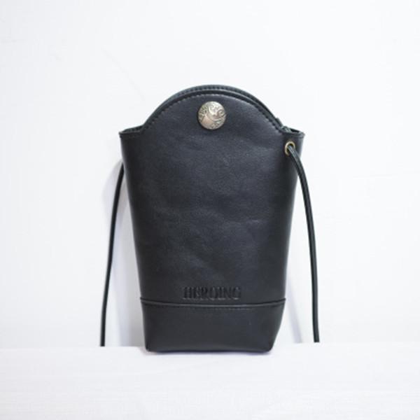 Casual Little Bucket Bag Phone Bag PU Crossbody Bag