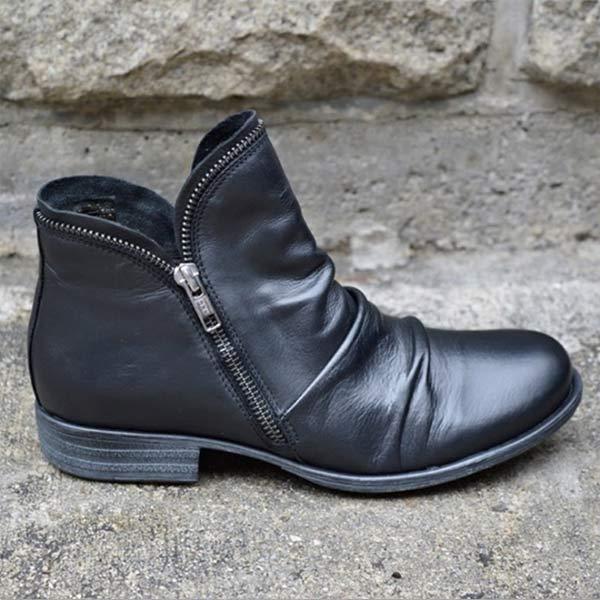 Women's Multi-Color Martin Boots Solid Color Ankle Boots 82059119C