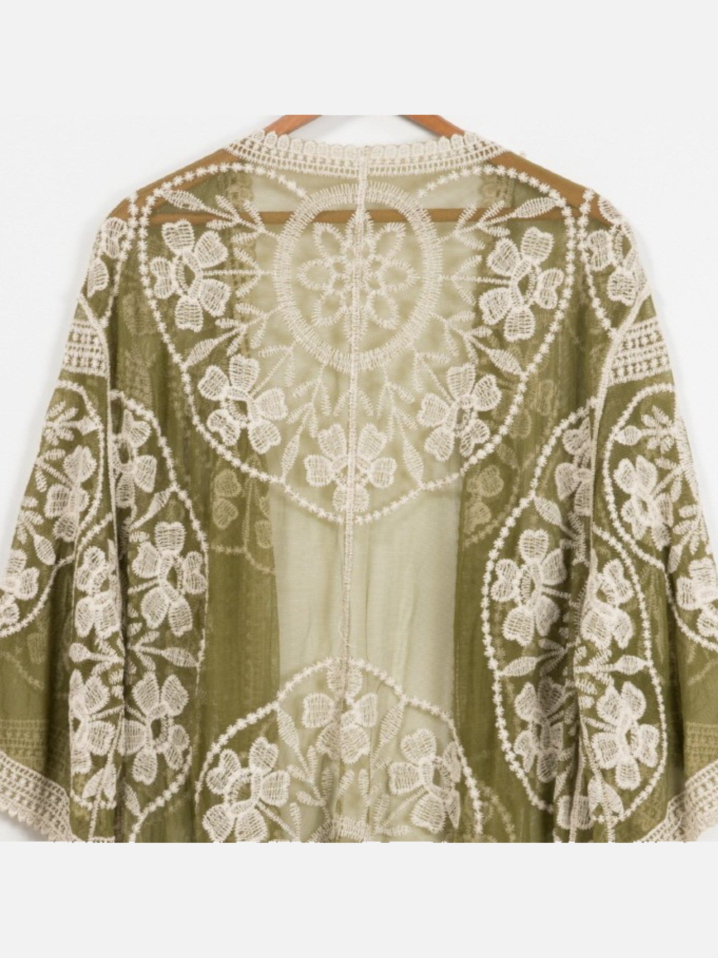 Floral Pattern Casual Loose Women Lace Top