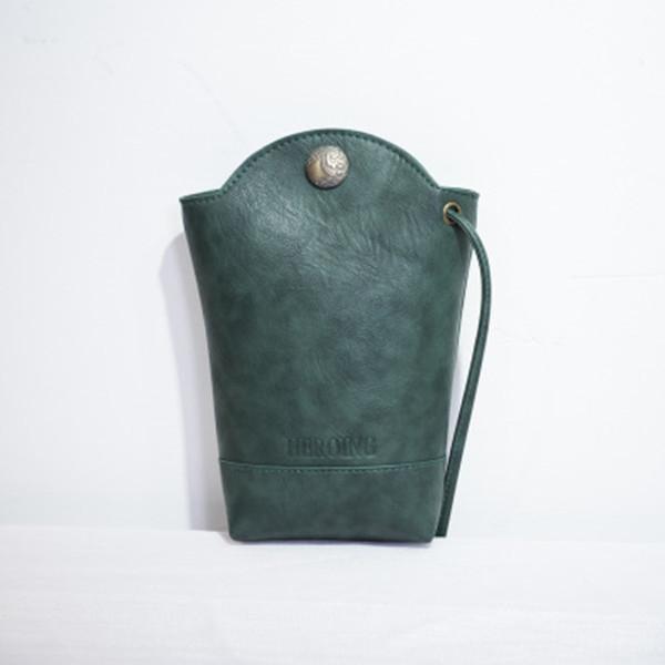 Casual Little Bucket Bag Phone Bag PU Crossbody Bag