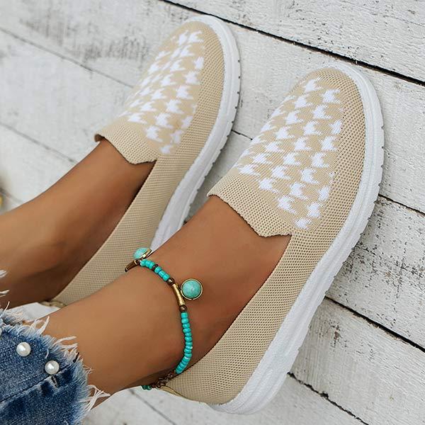 Women's Fabric Slip On Flat Casual Shoes 50121077C