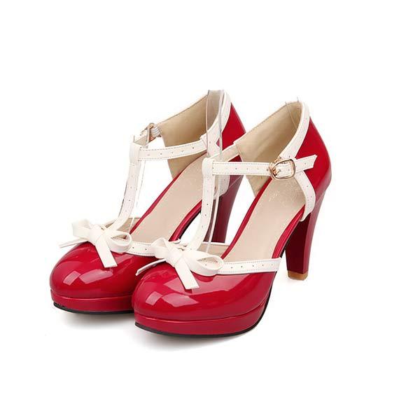 Women'S Colorblock High Heel Sandals 31154993C