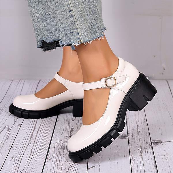 Women'S Chunky Heel Round Toe Fashion Shoes 88903993C
