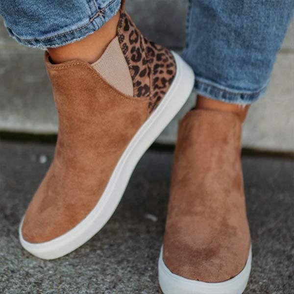 Women's Platform Round Toe Canvas Sneakers 30015112C