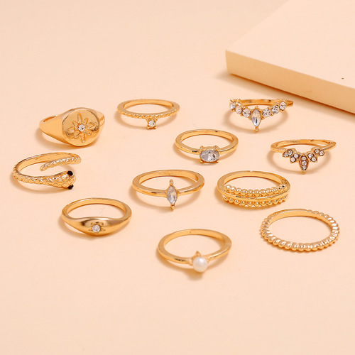 Bohemian Vintage 11PCS Ring Set