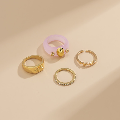 Retro Simplicity 5PCS Ring Set