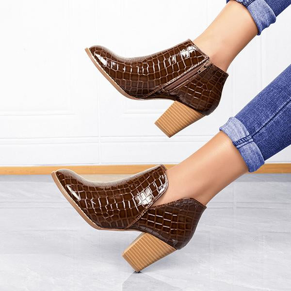 Women's Fashion Chunky Heel Chelsea Ankle Boots 28543560S