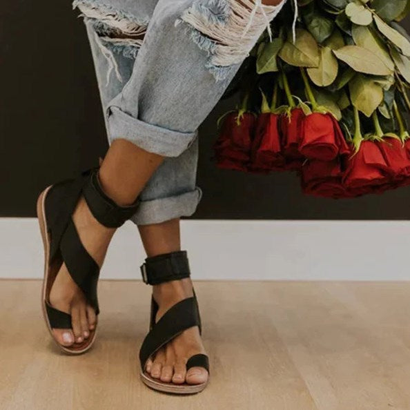 Women'S Flat Roman Sandals 71700360C