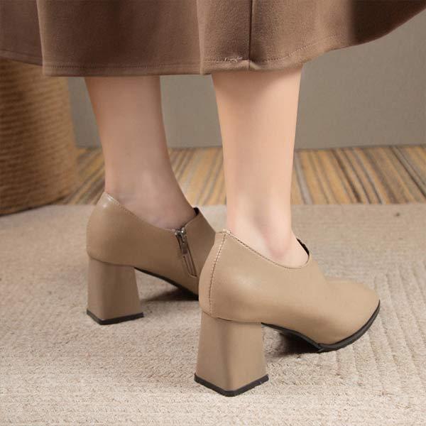 Women's Chunky Heel Fashion Shoes 19373615C