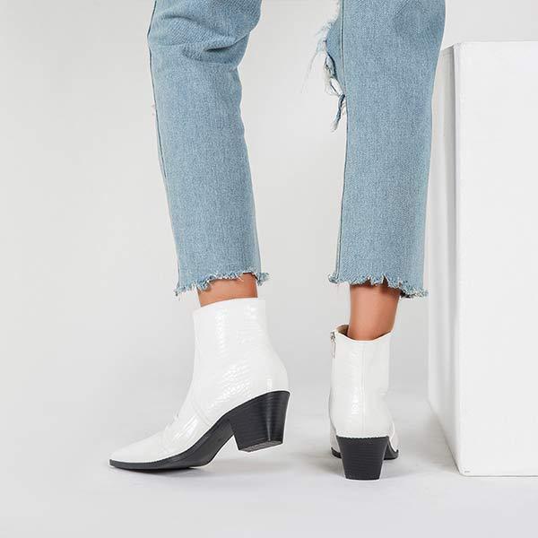 Women'S Chunky Heel Chelsea Booties 12081535C