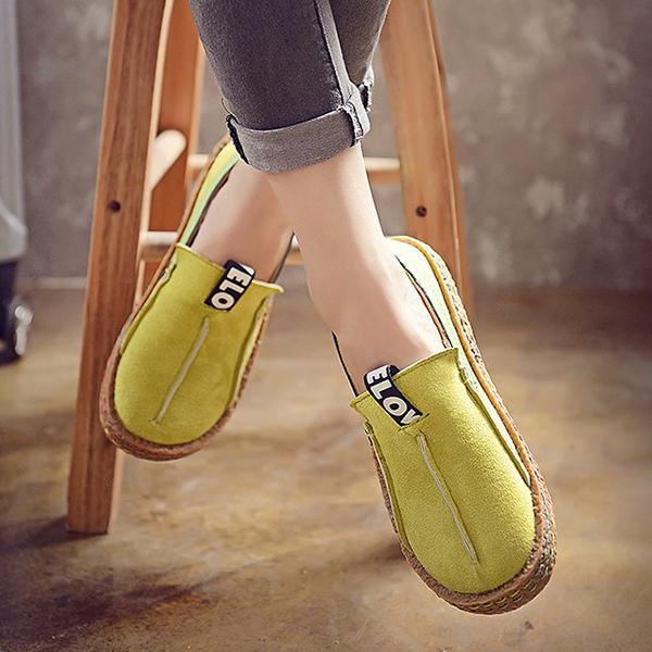 Women's Casual Slip-On Round Toe Flat Shoes 35501191S