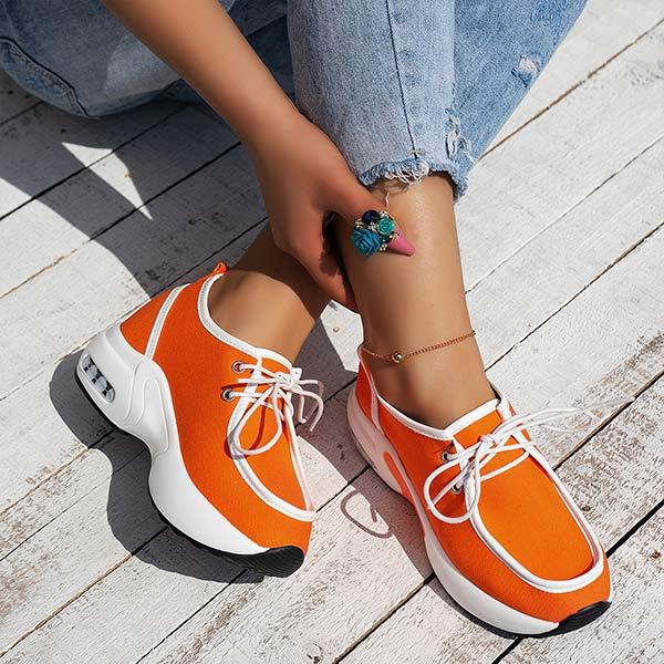 Women'S Lace-Up Casual Platform Sneakers 01853820C