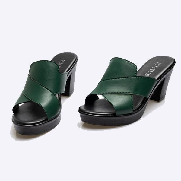 Women's Chunky Heel High Heel Solid Color Casual Shoes 70638137C