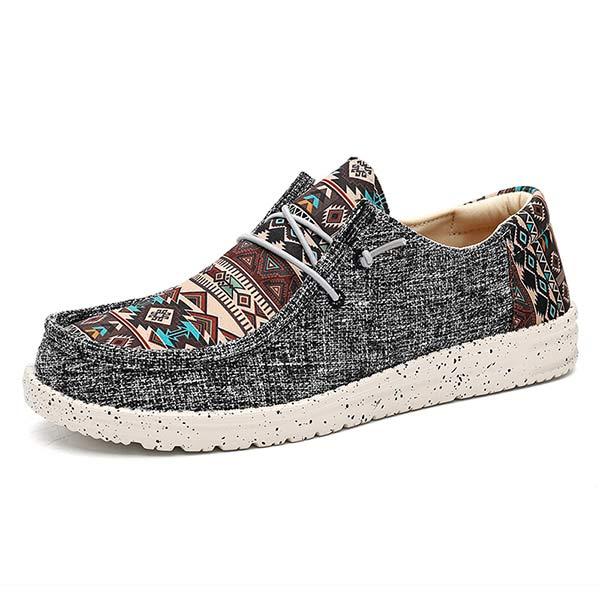 Women's Casual Shoes Canvas Loafers Lightweight Fisherman Shoes 37374132C