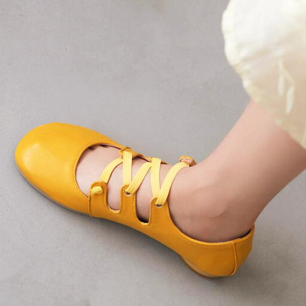Women's Elastic Band Round Toe Block Heel Mary Jane Shoes 39825645C