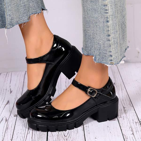 Women'S Chunky Heel Round Toe Fashion Shoes 88903993C