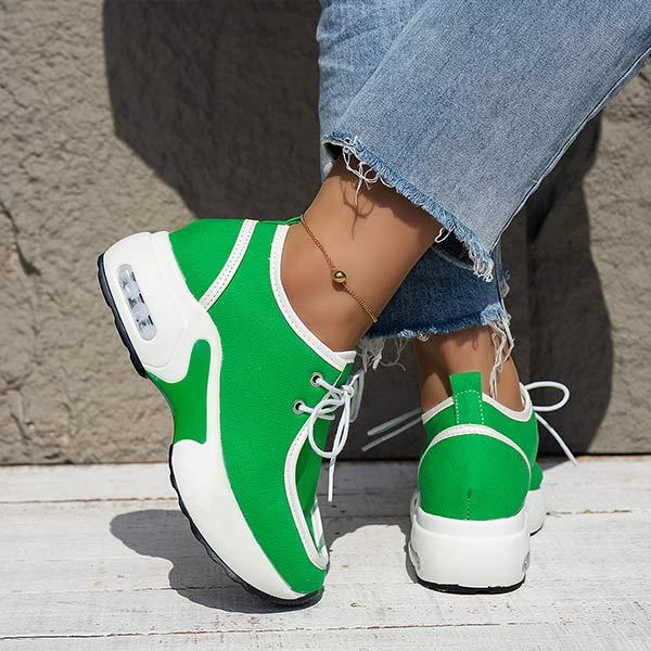 Women'S Lace-Up Casual Platform Sneakers 01853820C