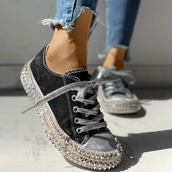 Women'S High Top Fashion Stud Leopard Print Espadrilles 36901966C