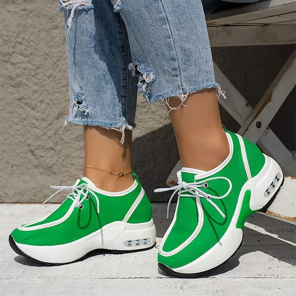 Women'S Lace-Up Casual Platform Sneakers 01853820C