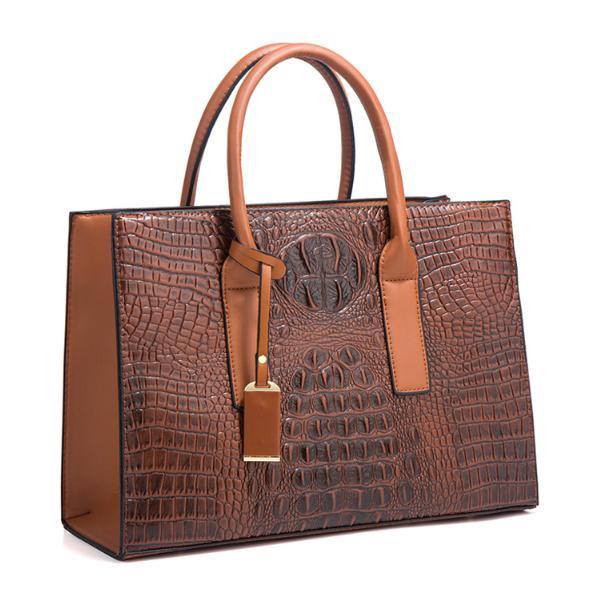 Women's Large Capacity Crocodile Print Shoulder Tote Bag 42227036C