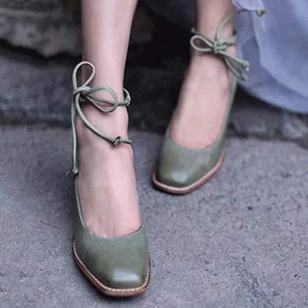 Women's Fashion High Heel Chunky Heel Pumps 32526734C