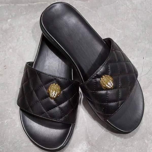 Women's One-Shaped Mosaic Multicolored Eagle Decorative Slippers 24203063C