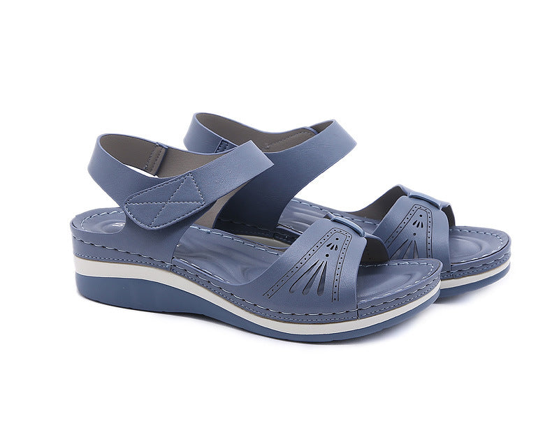 Women's Retro Massage Sponge Wedge Sandals