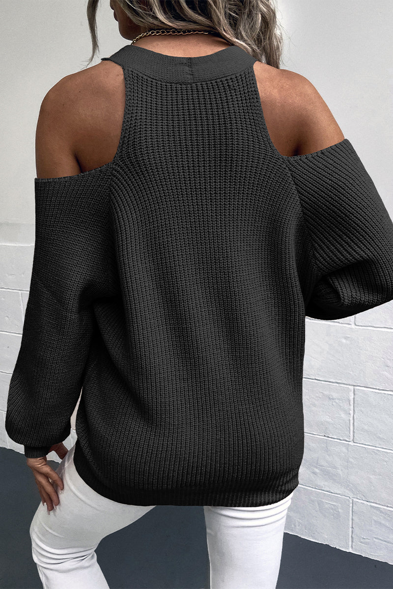 Casual Solid Buckle Solid Color V Neck Tops