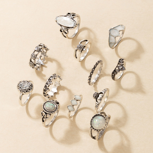 Bohemian Vintage 12PCS Ring Set