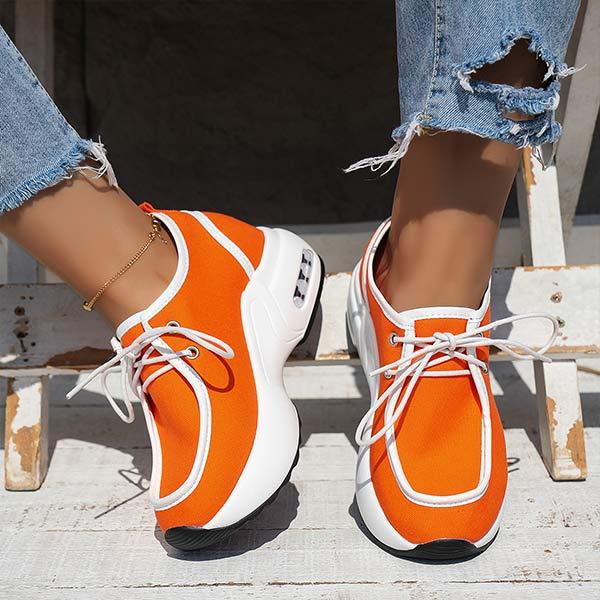 Women'S Lace-Up Casual Platform Sneakers 01853820C