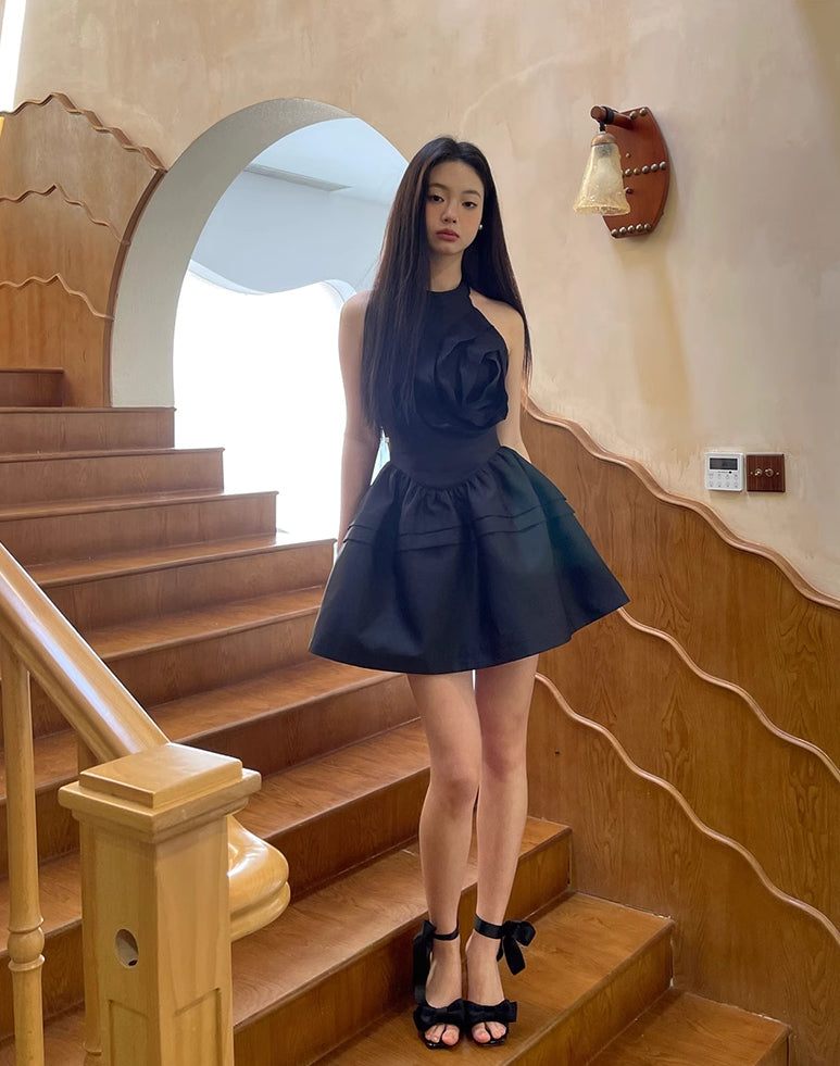 Scarlett Rose Puff Dress ~ HANDMADE