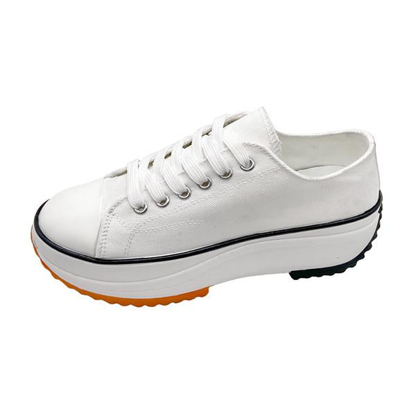 Women's Platform Casual Breathable Canvas Sneakers 08176084C