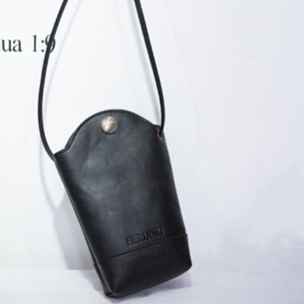 Casual Little Bucket Bag Phone Bag PU Crossbody Bag