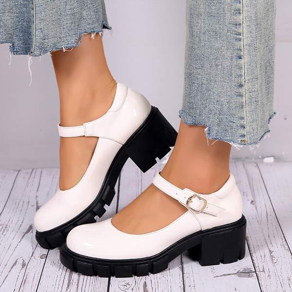 Women'S Chunky Heel Round Toe Fashion Shoes 88903993C