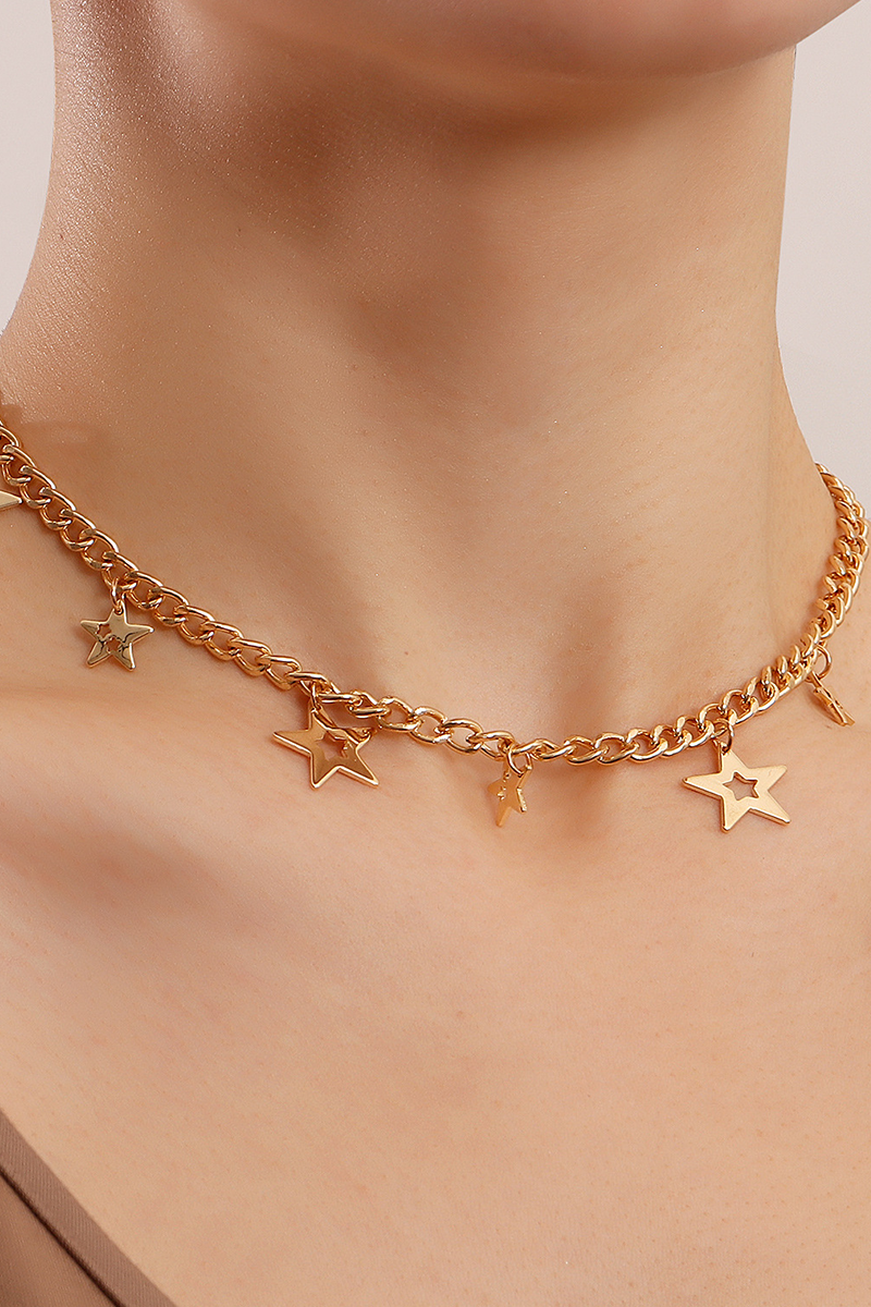 Sexy Solid Split Joint Necklaces