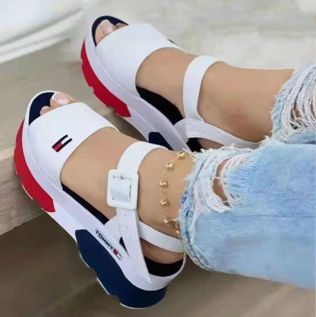 Women's Casual Daily Soft Peep Toe Wedge Heel Sandals