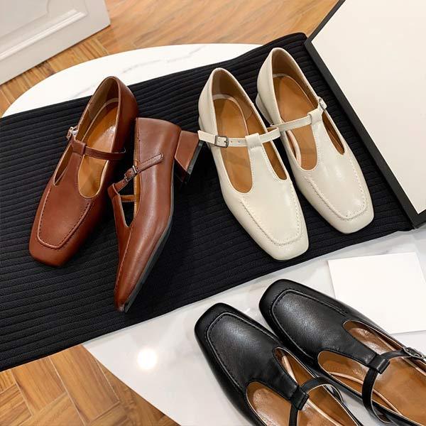 Women'S Chunky Heel Mary Jane Shoes 46501075C