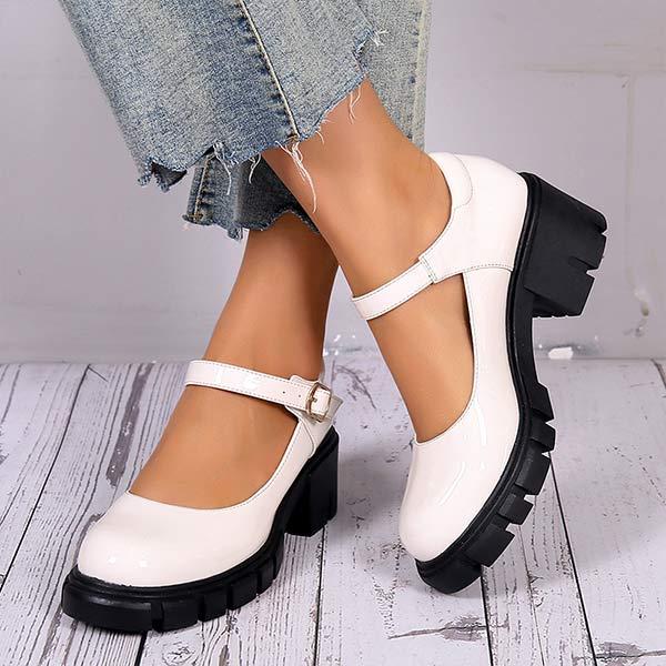Women'S Chunky Heel Round Toe Fashion Shoes 88903993C