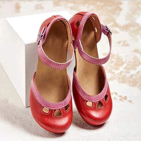 Women'S Colorblock Casual High Heels 60380053C