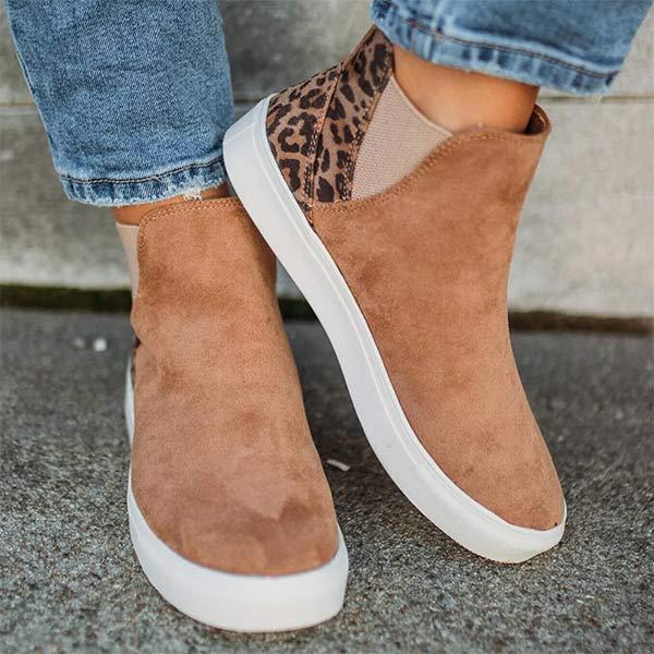 Women's Platform Round Toe Canvas Sneakers 30015112C