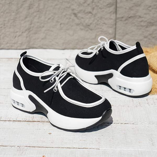 Women'S Lace-Up Casual Platform Sneakers 01853820C