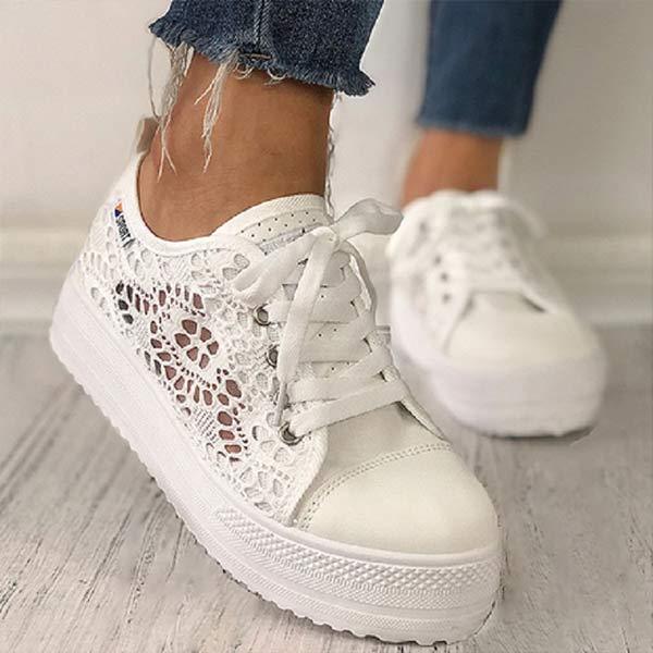 Women'S Mesh Lace-Up Front Casual Sneakers 04158906