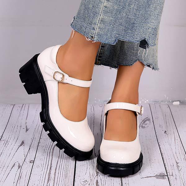 Women'S Chunky Heel Round Toe Fashion Shoes 88903993C