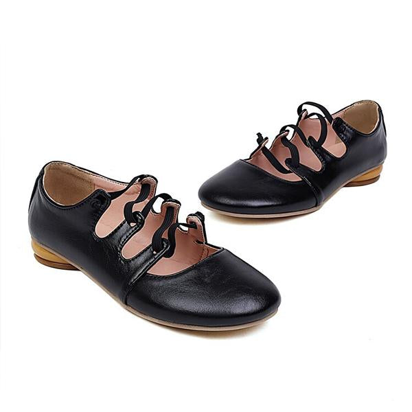 Women's Elastic Band Round Toe Block Heel Mary Jane Shoes 39825645C