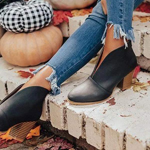 Women'S Chunky Heel Chelsea Boots 23038403C