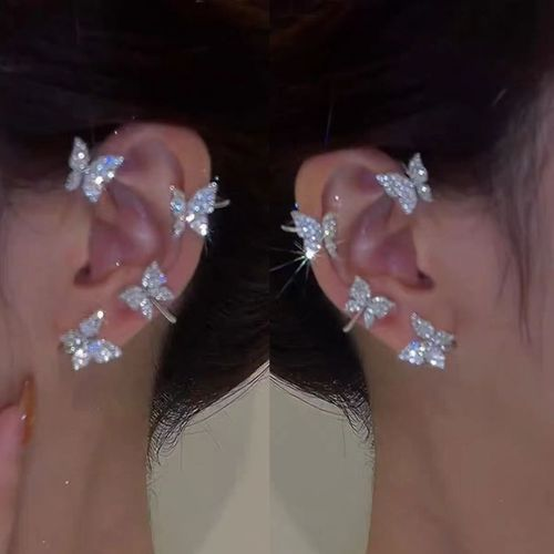 Butterfly Cuff Clip Earrings