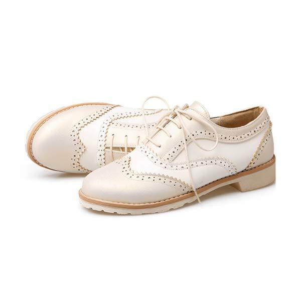 Women'S Lace-Up Color Block Shoes 98639658C
