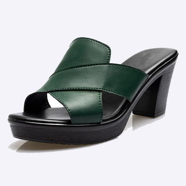Women's Chunky Heel High Heel Solid Color Casual Shoes 70638137C
