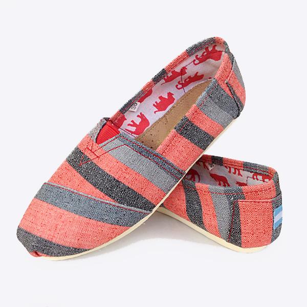 Women's Fashion Print Casual Flat Canvas Shoes 85696254S
