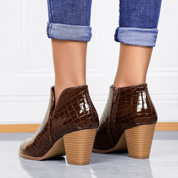 Women's Fashion Chunky Heel Chelsea Ankle Boots 28543560S